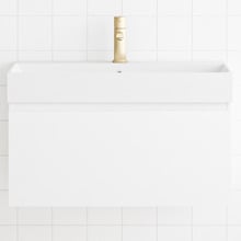 San Remo Wall Hung Single Vanity with Polymarble Countertop